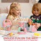 2026 Toys for Kids Pretend Kitchen Toys, Play Kitchen Accessories Set for Kids, Coffee Maker, Mixer, Toaster with Realistic Lights& Sounds, Kitchen Appliances Toys, Birthday Gift for Kids Kids Outdoor Play teen girl gifts