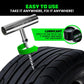 Rhino USA Tire Repair Kit (100-Piece) Professional Heavy Duty Tire Plug Kit to Fix Punctures & Patch Flats with Ease - Ultimate Tubeless Tire Repair Tools for Car, Motorcycle, ATV, UTV, RV and Trailer