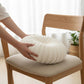 🔥🔥🔥13.8 Inch Round Pumpkin Pleated Throw Pillow, Soft Faux Velvet Decorative Cushion, Plush Circular Floor Pillow for Sofa, Chair, Bed, Home Living Room Decor, Multiple Colors Available