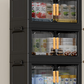 🔥Classic Rectangular 1-Piece Home Supply Single-Layer Stackable Visible Storage Organizer - No Assembly Required, Mobile Rolling Wheels, Multifunctional Cabinet for Toys - Space-Saving for College Dorm Essentials