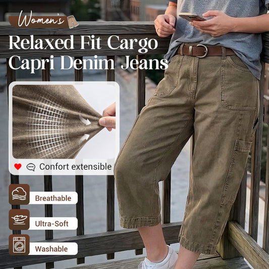 📢📢50% OFF !! ⏰Relaxed Casual Cargo Capris