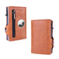 ✨Magnetic Flip Metal Pop Up Card Holder Compatible With AirTag Tracker, RFID Blocking Wallet With Money Clip & 10 Card Slots, Lightweight Daily Card Organizer Packaged In Gift Box For Men Holiday Gifting