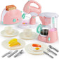 2026 Toys for Kids Pretend Kitchen Toys, Play Kitchen Accessories Set for Kids, Coffee Maker, Mixer, Toaster with Realistic Lights& Sounds, Kitchen Appliances Toys, Birthday Gift for Kids Kids Outdoor Play teen girl gifts