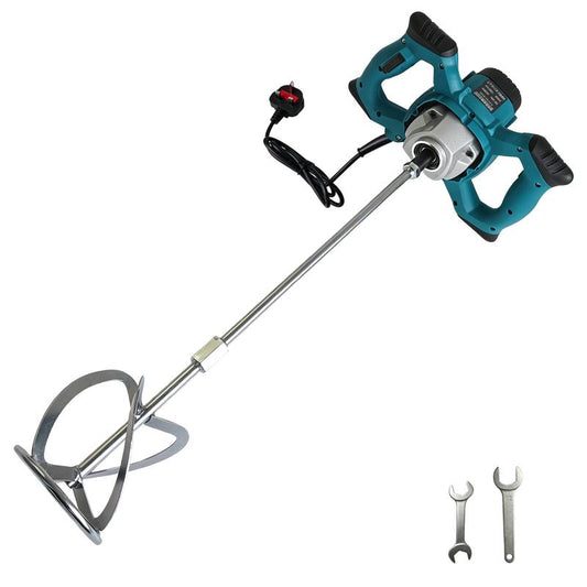 🎉 （Free shipping）2100W Electric Mixer Drill, Corded Mortar Mixer with 6 Variable Speeds, Dual Handle Paddle Mixer for Cement, Concrete, Plaster, Paint, Mortar & Grout