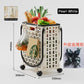 Foldable practical shopping cart with wheels - foldable shopping cart with wheels for pushing