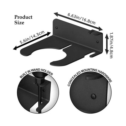 🎉 2pcs Wall Mounted Spray Bottle Holder - Lightweight Tool Organizer with Wall Hooks, Hose Hook, Storage Bracket for Garage, Yard Indoor/Outdoor Use