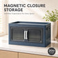 🔥Classic Rectangular 1-Piece Home Supply Single-Layer Stackable Visible Storage Organizer - No Assembly Required, Mobile Rolling Wheels, Multifunctional Cabinet for Toys - Space-Saving for College Dorm Essentials