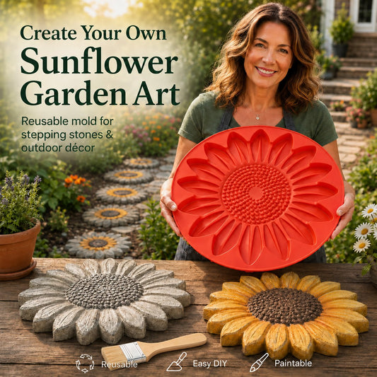 🌻 50% OFF NOW! 🎨 Reusable Garden Art Mold – Creative designs, durable & easy to use – Create unique garden decor with ease ✨