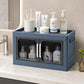 🔥Classic Rectangular 1-Piece Home Supply Single-Layer Stackable Visible Storage Organizer - No Assembly Required, Mobile Rolling Wheels, Multifunctional Cabinet for Toys - Space-Saving for College Dorm Essentials