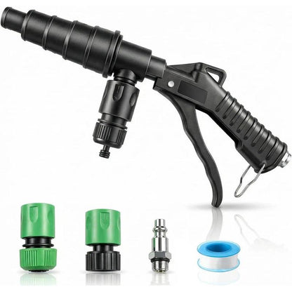 📢📢50% OFF !! ⏰Coolant Flush Gun, Lever Action Heater Core Flush Kit, Coolant Flush Kit for Automotive Coolant Flush, Air and Water Radiator Flush Kit with Nozzles for 19-40mm Hoses