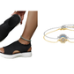 👡50% OFF NOW ! 💐 Women's Breathable Knit Platform Sandals – Air-permeable knit upper, cushioned sole & lightweight comfy summer footwear ✨