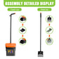🐾💩 Adjustable Dog Poop Scooper Set – 50% OFF! 117cm long handle, swivel bin & rake, 35 bags included – easy, clean, hands-free. 🔥🏡