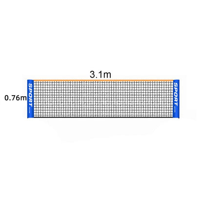 Portable Badminton & Tennis Net Set – Adjustable 3–6m Width, Easy Setup