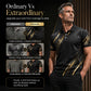 Abstract Print Men's  Shirt, Short Sleeve Slim-Fit Top, Graphic Pattern, Unlined, Plain Surface, Made in Mainland China