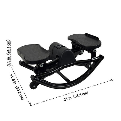 ⌛【Hot Deal】3D Rocking Stepper Ski Machine for Home - Gravity Resistance Side-to-Side Stepper, Low Impact Full Body Workout, 150kg Capacity, Compact Indoor Exercise Machine with Display, Free Shipping Over £30