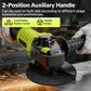⚡ SEESE 5‑Inch 8‑Amp Angle Grinder – 6‑Speed Variable, 11000 RPM 🛠️ 🔧 Includes Cutting Wheels, Flap Disc & Auxiliary Handle 💪 Perfect for Cutting, Grinding, Polishing & Rust Removal