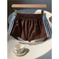 💧Women's Side Stripe Retro Sport Shorts, Elastic Waist Casual Athletic Shorts
