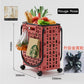 Foldable practical shopping cart with wheels - foldable shopping cart with wheels for pushing