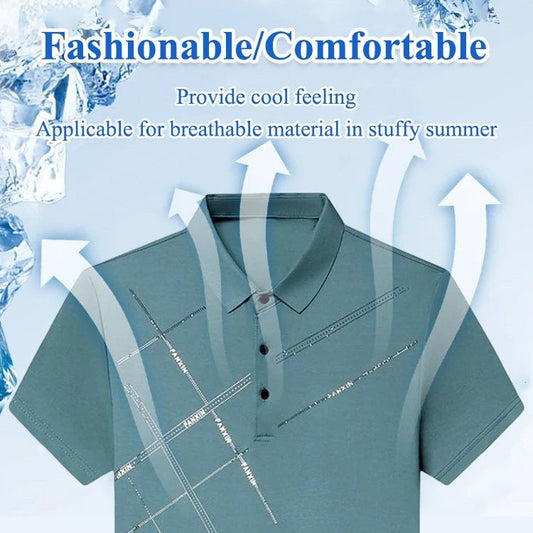 👕 50% OFF NOW! ❄️ Men's Ice Silk Stretch Shirt – Cool & Comfortable – Breathable, lightweight & perfect for summer, office or travel ✨