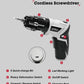 🎉 2026 Sale — Over 18,400 Sold!🔧 VerveWave 3.6V Cordless Screwdriver, Portable Electric Screwdriver, Rechargeable, Led Lighting, 180-Degree Rotation, Max 3.5n.M, 19 Bits