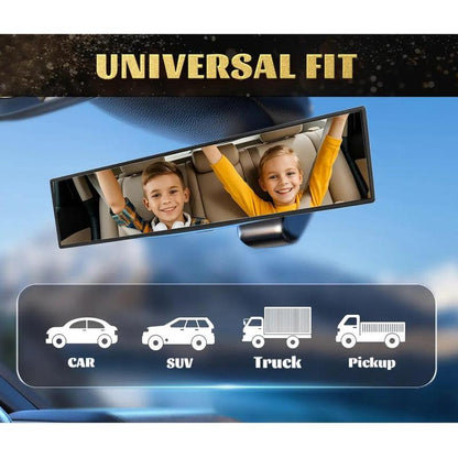 50% OFF NOW! 🏆 Panoramic Convex Mirror – Reduces Blind Spots for Cars, SUVs & Trucks