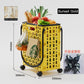 Foldable practical shopping cart with wheels - foldable shopping cart with wheels for pushing