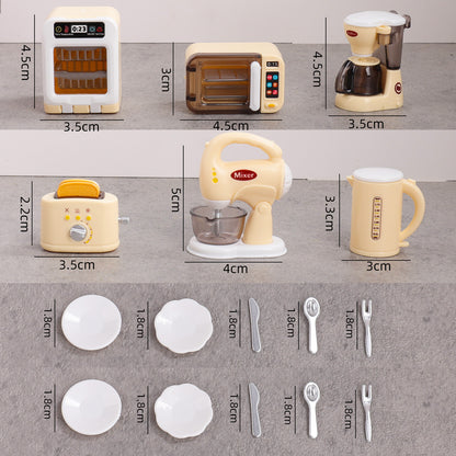 2026 Toys for Kids Pretend Kitchen Toys, Play Kitchen Accessories Set for Kids, Coffee Maker, Mixer, Toaster with Realistic Lights& Sounds, Kitchen Appliances Toys, Birthday Gift for Kids Kids Outdoor Play teen girl gifts