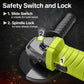 ⚡ SEESE 5‑Inch 8‑Amp Angle Grinder – 6‑Speed Variable, 11000 RPM 🛠️ 🔧 Includes Cutting Wheels, Flap Disc & Auxiliary Handle 💪 Perfect for Cutting, Grinding, Polishing & Rust Removal