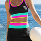 🏖️Vacation Sale 56% OFF💃Color Contrast Patchwork Nylon Sporty 3 Piece Bikini Sets