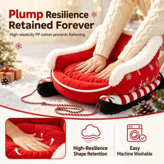 Christmas Cloud Shaped Warm Winter Pet Bed Cozy and Dog Bed