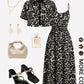 🌸 50% OFF NOW! 🌸 Women's Leopard Print Two-Piece Set, Adjustable Spaghetti Strap Cinched-Waist Midi Dress & Collared Short Sleeve Cropped Shirt, Casual Summer for Vacation, Date & Streetwear