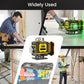 High-tech laser level ⚡ Variable frequency beam with no scattering 🎯 Touchscreen adjustment for thicker lines, remote control operation, bright screen – a construction site essential 🛠️