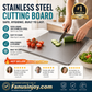 ⏳🔥LIMITED-TIME 50% OFF! ⏰Must‑Have Cooking Tool！🥩🥦Safer, Cleaner & More Convenient!💥304 Stainless Steel Cutting Board