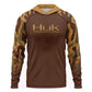 Men's Camouflage Fishing Hoodie - UPF 50 UV Protection, Fast-Drying Polyester, Breathable Men's Professional Sports Top for Water Activities, Fast-Drying Polyester Men's Fishing Tops