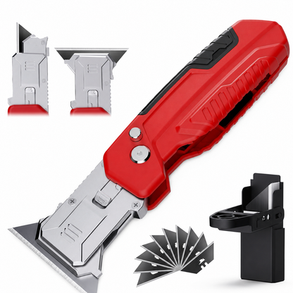 🏆LAST DAY SALE 50% OFF🔥2-in-1 knife scraper, foldable knife scraper