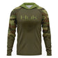 Men's Camouflage Fishing Hoodie - UPF 50 UV Protection, Fast-Drying Polyester, Breathable Men's Professional Sports Top for Water Activities, Fast-Drying Polyester Men's Fishing Tops