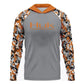 Men's Camouflage Fishing Hoodie - UPF 50 UV Protection, Fast-Drying Polyester, Breathable Men's Professional Sports Top for Water Activities, Fast-Drying Polyester Men's Fishing Tops