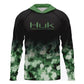 Men's Camouflage Fishing Hoodie - UPF 50 UV Protection, Fast-Drying Polyester, Breathable Men's Professional Sports Top for Water Activities, Fast-Drying Polyester Men's Fishing Tops