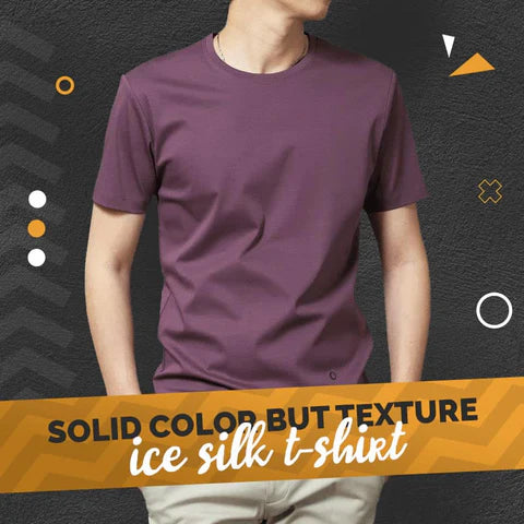 Men's Solid Color Ice Silk T-Shirt