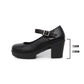 👠🖤 Women's Mary Jane Chunky Heel Shoes – 50% OFF! 7CM heel, round toe, ankle strap – elegant & versatile for formal & business wear. 💼