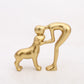 🐕🧑 Man & Dog Sculptural Art Piece – 50% OFF! Unique figurine, warm & affectionate, perfect for office, living room & bedroom. 🔥🏠
