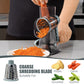 🥳2026 HOT SALE🥳💞50K+ SOLD! 🥕🛡️ BIG DISCOUNT! 3-in-1 Rotary Cheese Grater – safe feeding port prevents cuts, no more bloody fingers! Grates cheese, slices veg & spiralizes in seconds. Perfect for easy, safe home cooking! 🧀✅