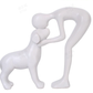 🐕🧑 Man & Dog Sculptural Art Piece – 50% OFF! Unique figurine, warm & affectionate, perfect for office, living room & bedroom. 🔥🏠
