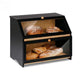 Acehome 2-Tier Bamboo Bread Box for Kitchen Counter