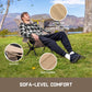 🪑 Camping chair, portable and lightweight, comfortable, foldable rocking chair with carry bag for camping, hiking, the patio, fishing, weight capacity up to 113 kg, camping lounger, foldable chair