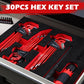 🔧⚡ 30-Piece Long Arm Hex & Torx Key Set – 50% OFF! Ball end, grip handle, T-handle & extension bars – SAE & Metric complete. 💪