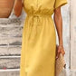👗🔥 Women's Collared Midi Dress with Drawstring Waist – 50% OFF! Classic collar, adjustable waist, streetwear vibe – effortless style for every day. ✨🌸