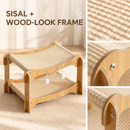 🔥 Hot sale 50% OFF🔥2-in-1 Sisal Cat Scratching Lounger
