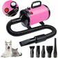 🛠️⚡（Free shipping）2000W Pet Hair Dryer for Dogs and Cats, Powerful Dog Grooming Blower with Adjustable Speed and Multiple Nozzles