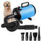 🛠️⚡（Free shipping）2000W Pet Hair Dryer for Dogs and Cats, Powerful Dog Grooming Blower with Adjustable Speed and Multiple Nozzles